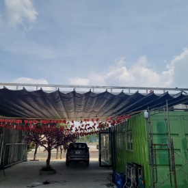 Mái xếp di động ấp 4 thị trấn Đức hoà Long an 